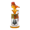 JJ-355-4 12" Colorful, quirky, foot-shaped glass water pipe