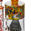 JJ-355-6 12" Colorful, quirky, foot-shaped glass water pipe
