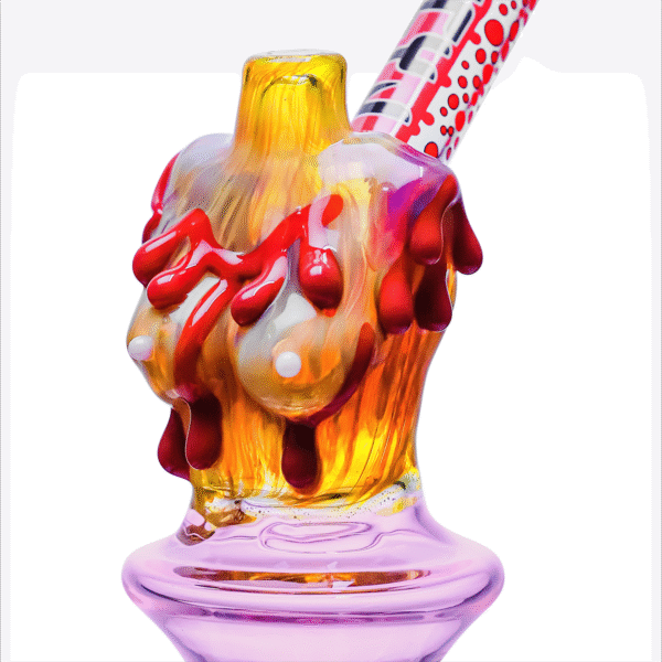13.5" Dripping honey splash waterpipe