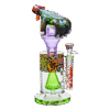 12” VIBRANT, MONSTROUS, CLAW-HAND GLASS WATER PIPE