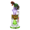 12” VIBRANT, MONSTROUS, CLAW-HAND GLASS WATER PIPE