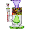12” VIBRANT, MONSTROUS, CLAW-HAND GLASS WATER PIPE