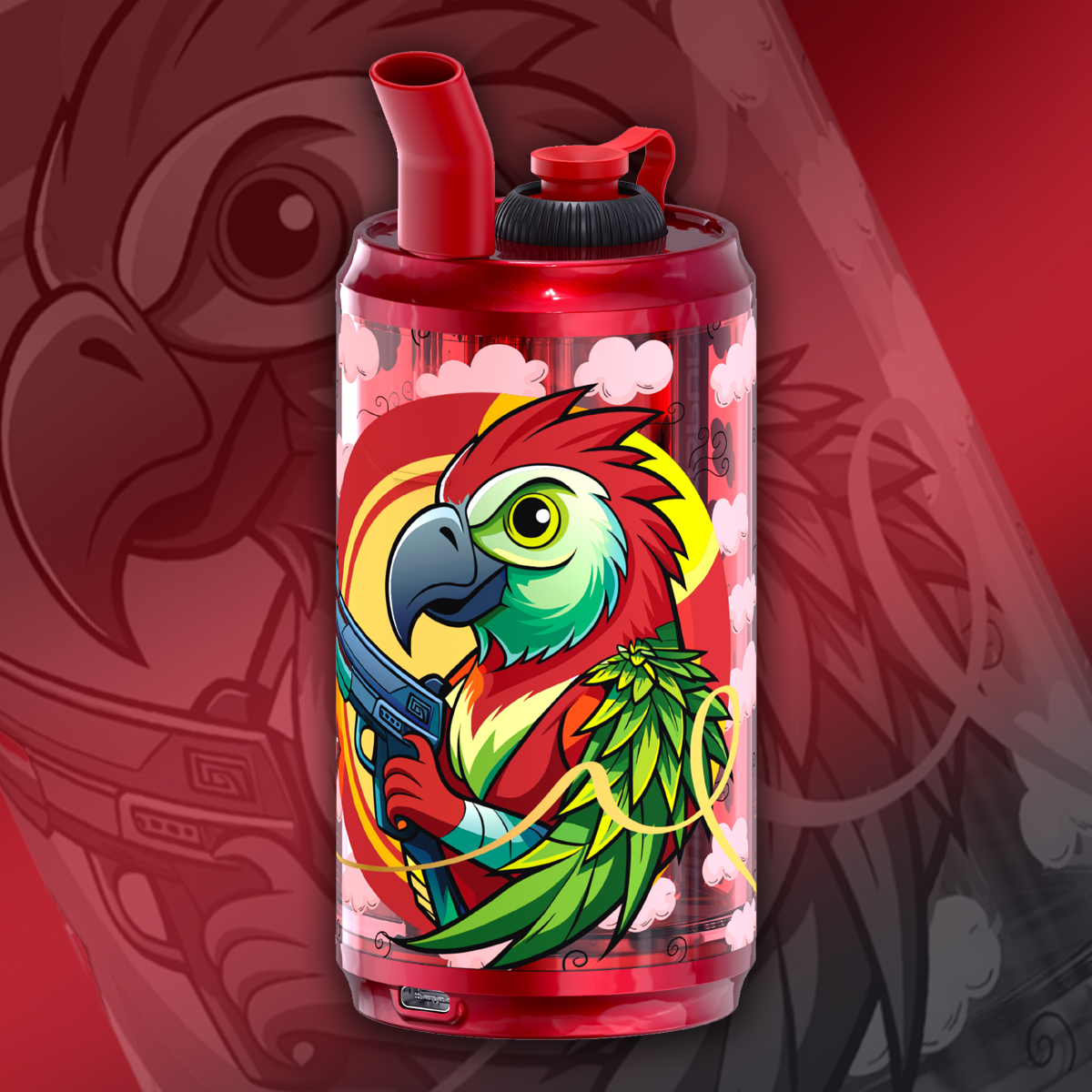 DRIP CAN CONCENTRATE CUP - RED PARROT