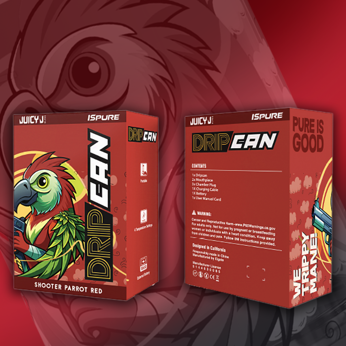 DRIP CAN CONCENTRATE CUP - RED PARROT