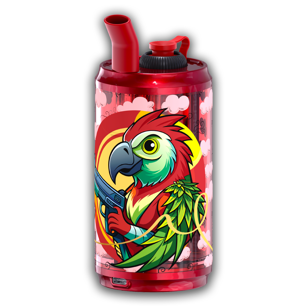 DRIPCAN-RD-3 DRIP CAN CONCENTRATE CUP - RED PARROT