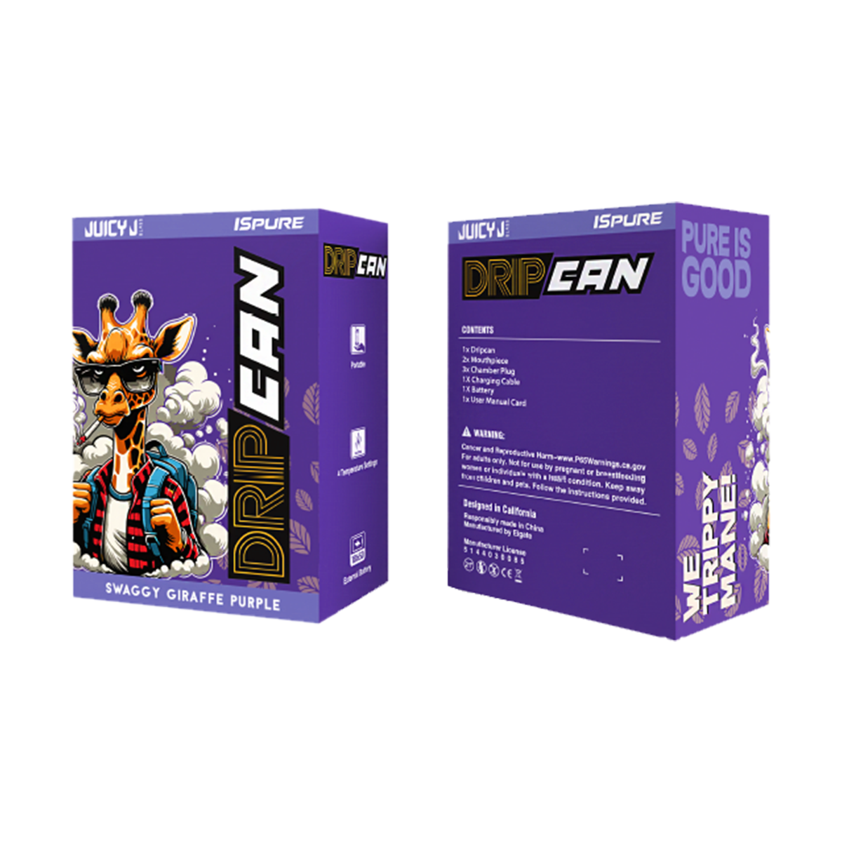 DRIP CAN CONCENTRATE CUP - PURPLE GIRAFFE