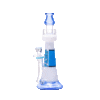 JJ-026 Juicy J Frosted Lighthouse Glass Water Pipe - BLUE