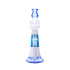 JJ-026-2 Juicy J Frosted Lighthouse Glass Water Pipe - BLUE