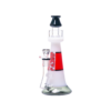 JJ-027-1 Juicy J Frosted Lighthouse Glass Water Pipe - RED