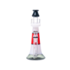 JJ-027-2 Juicy J Frosted Lighthouse Glass Water Pipe - RED