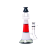 JJ-027-3 Juicy J Frosted Lighthouse Glass Water Pipe - RED