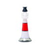 JJ-027-4 Juicy J Frosted Lighthouse Glass Water Pipe - RED
