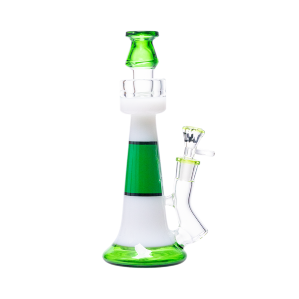 JJ-028-3 Juicy J Frosted Lighthouse Glass Water Pipe