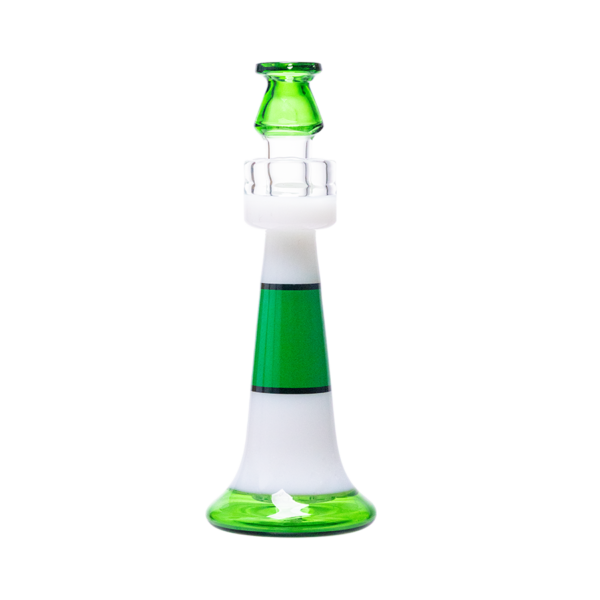JJ-028-5 Juicy J Frosted Lighthouse Glass Water Pipe